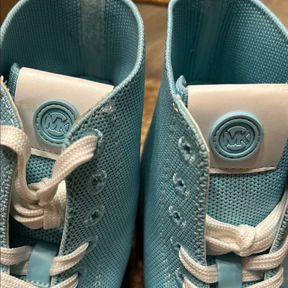 Michael Kors Sky Blue High-Top Sneakers - Picture 8 of 9